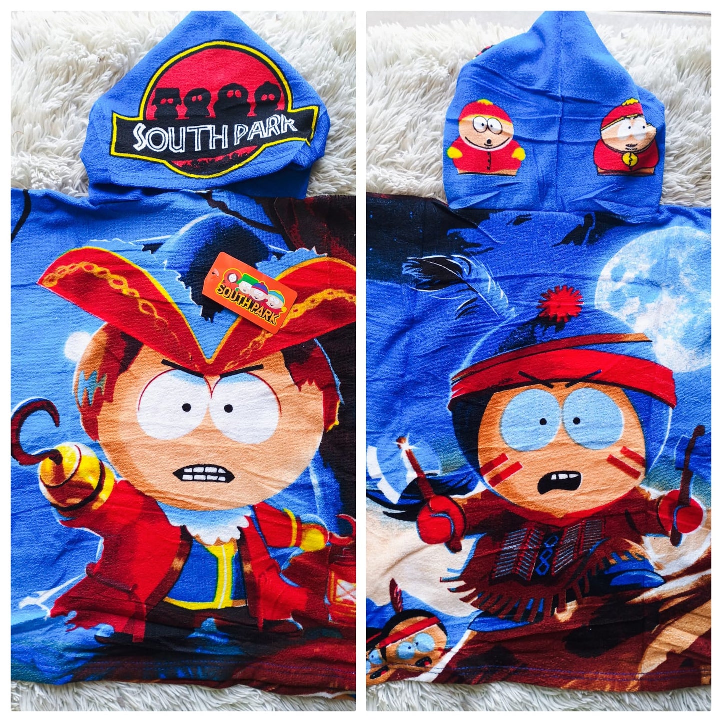 Toallon poncho para niño