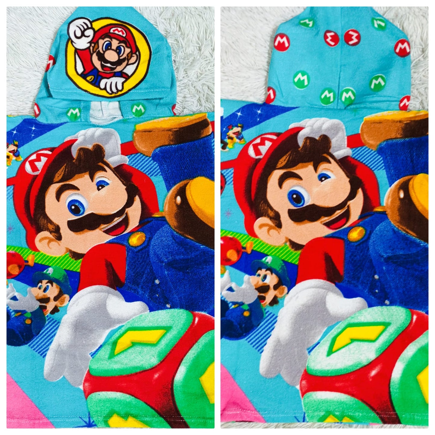 Toallon poncho para niño