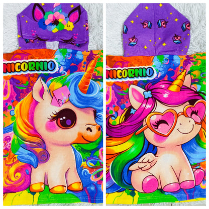 Toallon poncho para niño